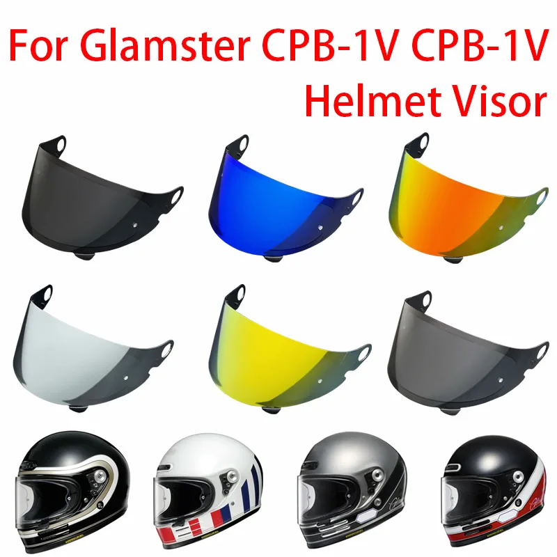 GLAMSTER Helmet Visor for SHOEI GLAMSTER Windproof Lens Face Shield Fog-Resistant Visière Anti-UV Sunscreen Visera Casco Moto