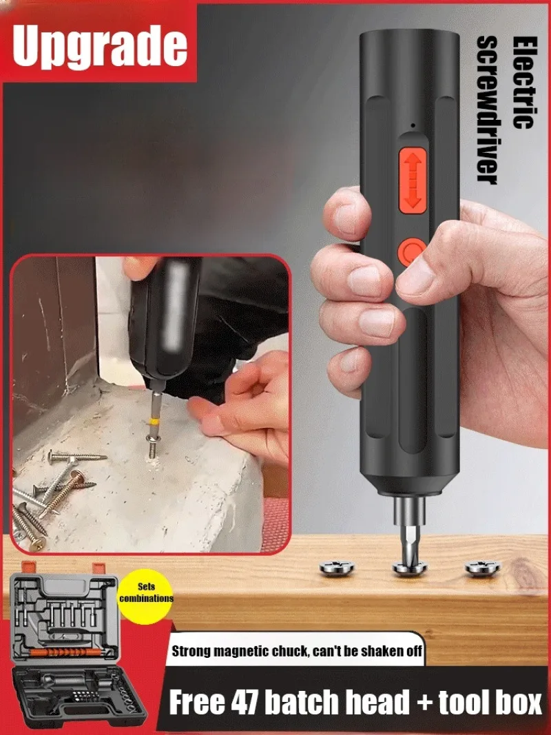 Electric Screwdriver Pen Cordless Convertible Screw Bits Set Portable Power Tool Kit For Home Repair DIY Electronics Maintenance