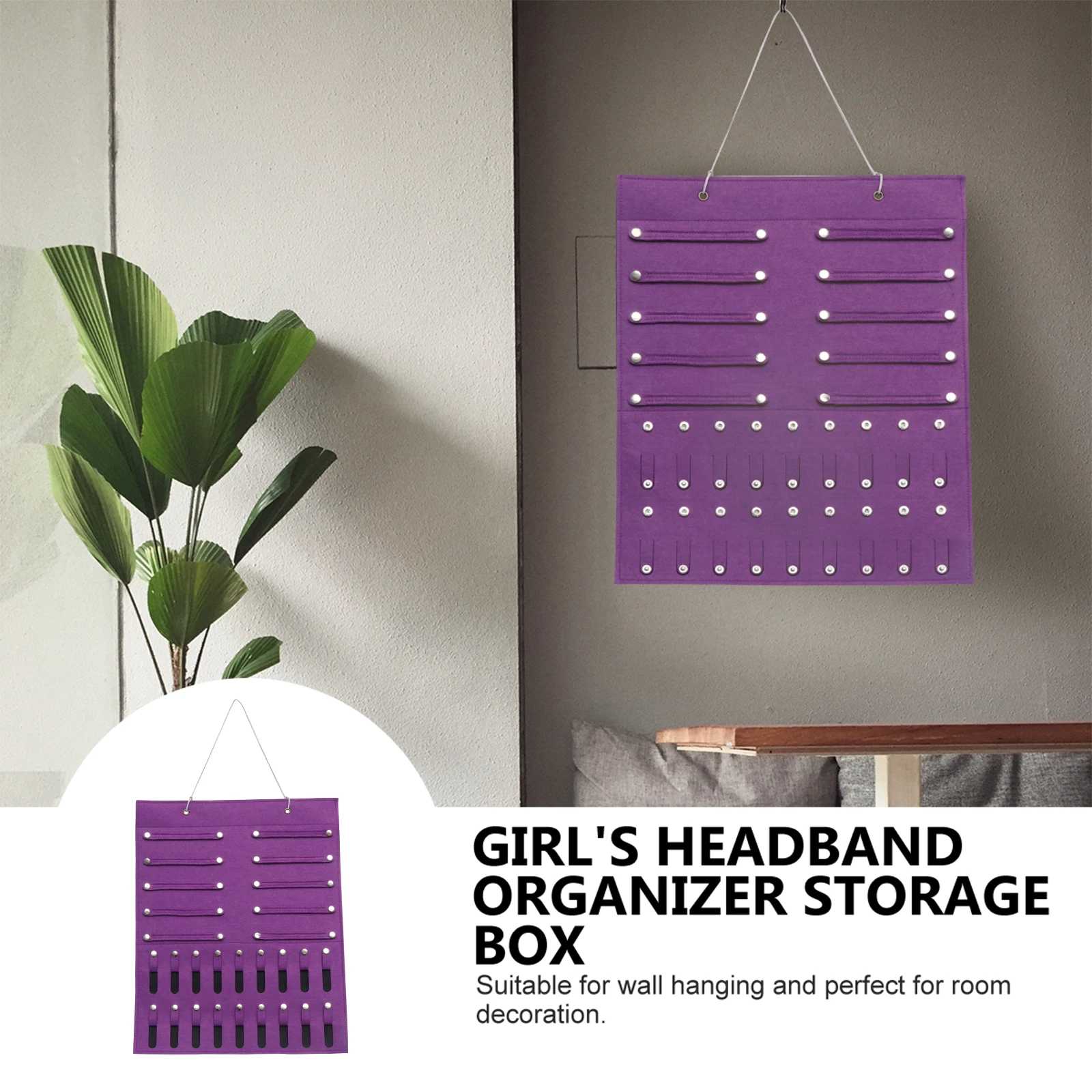 

Earring Storage Bag Jewelry Organizer Headband Coat Hanger Holder Felt Household Man
