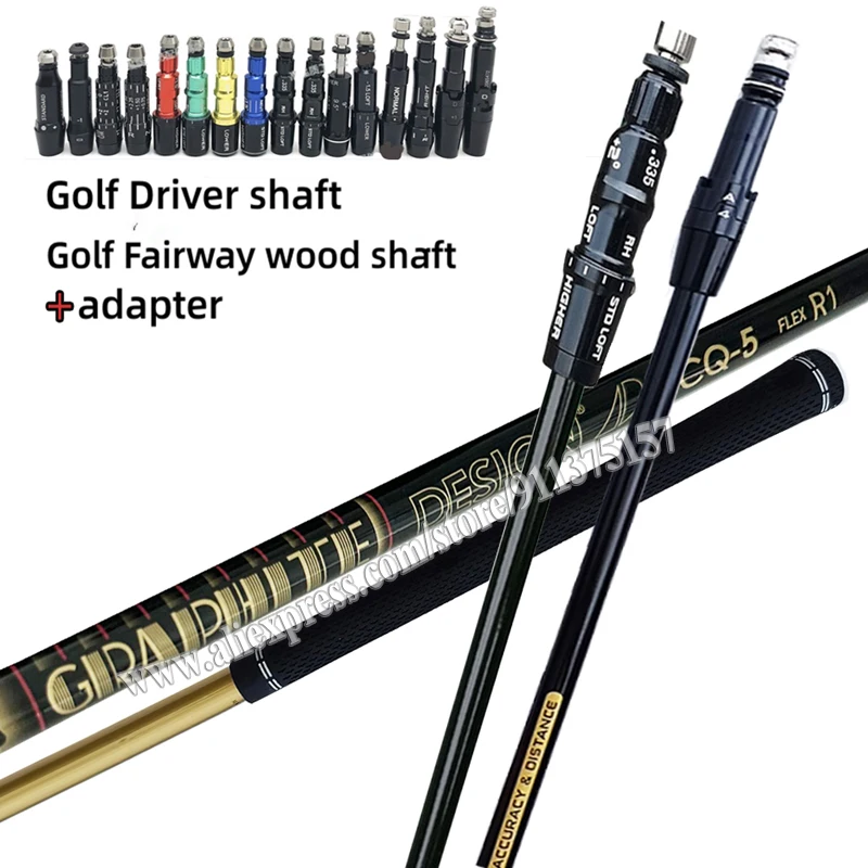 Golf Driver Shaft AD CQ-5 Graphite Shaft Free Series Assembly Sleeve+Golf Shftas Flex R1/R2/S Golf Accessories