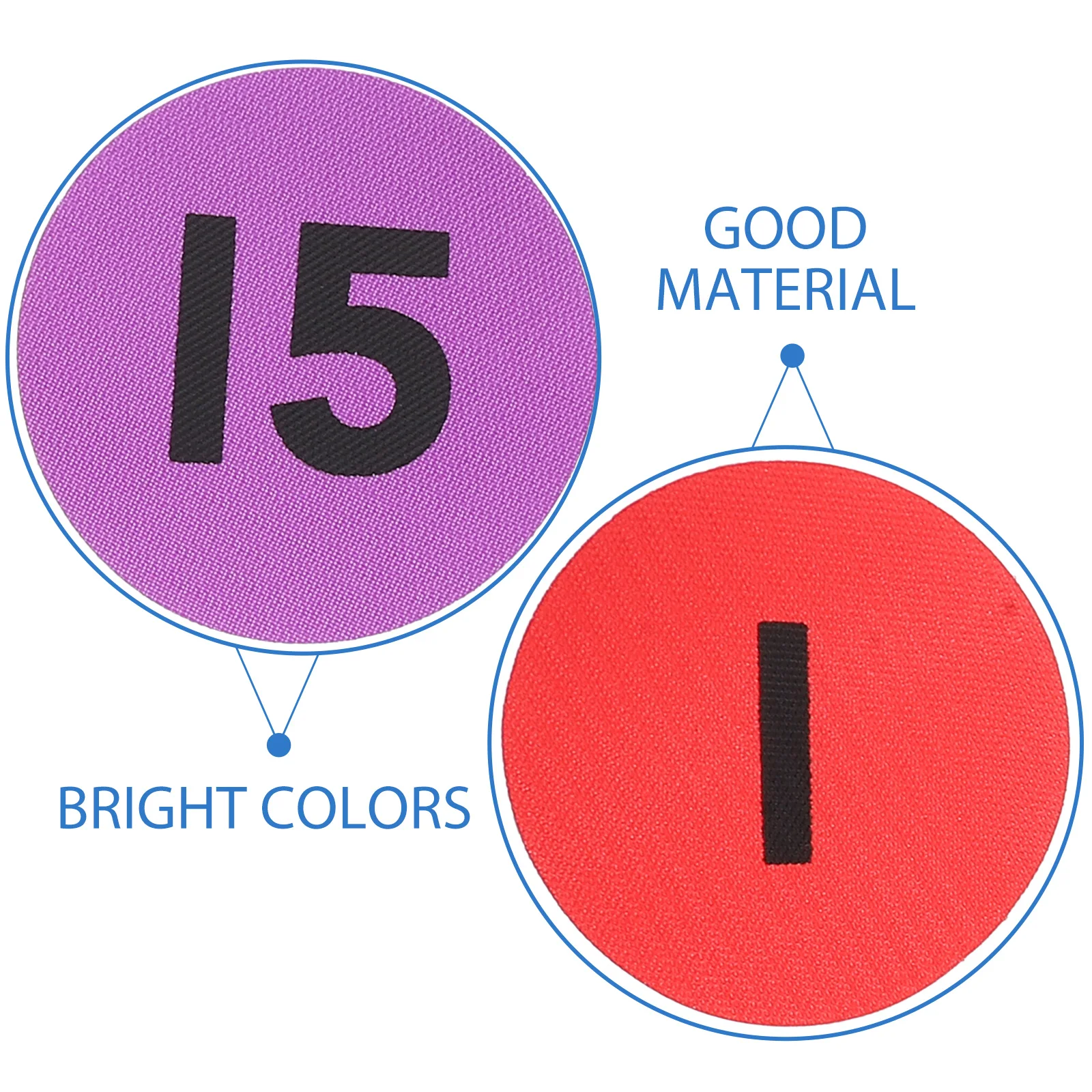 

36pcs Number Training Carpet Circular Design Bright Colors Safe Material Indoor Outdoor Educational Toys Carpet Dots Marker