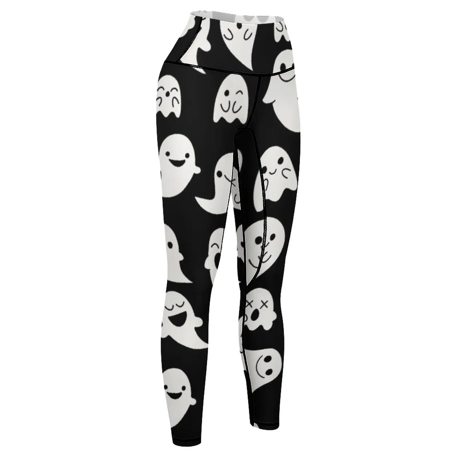 Cute Kawaii Ghost pattern Leggings trousers Women's sports Fitness clothing sporty woman gym Womens Leggings