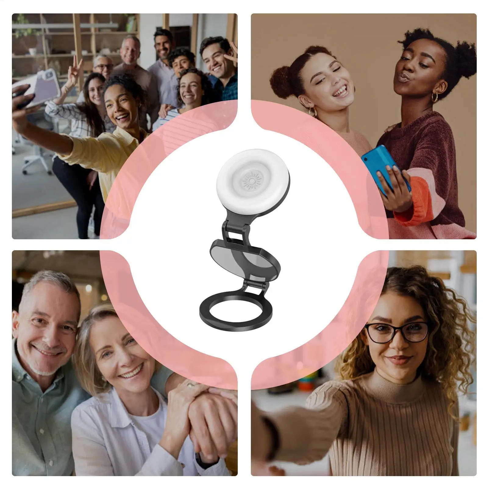 ضوء ملء مغناطيسي ناعم قابل للتعديل مع مرآة ضوء سيلفي للتجميل المغناطيسي للهواتف لمكياج التصوير الفوتوغرافي للعمل #5