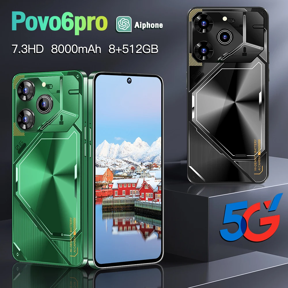 Global Version Original Pova 6 Pro Smartphone Dimensity 9300 16G+1TB 8000mAh 50+108MP 4G/5G Cellphone Android with NFC смартфон