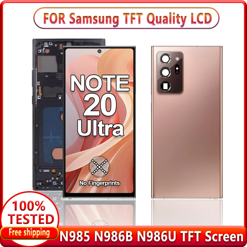 

TFT Quality Note 20 Ultra LCD For Samsung Galaxy Note20 Ultra Display N985 N986B Touch Screen Digitizer Assembly Replacement