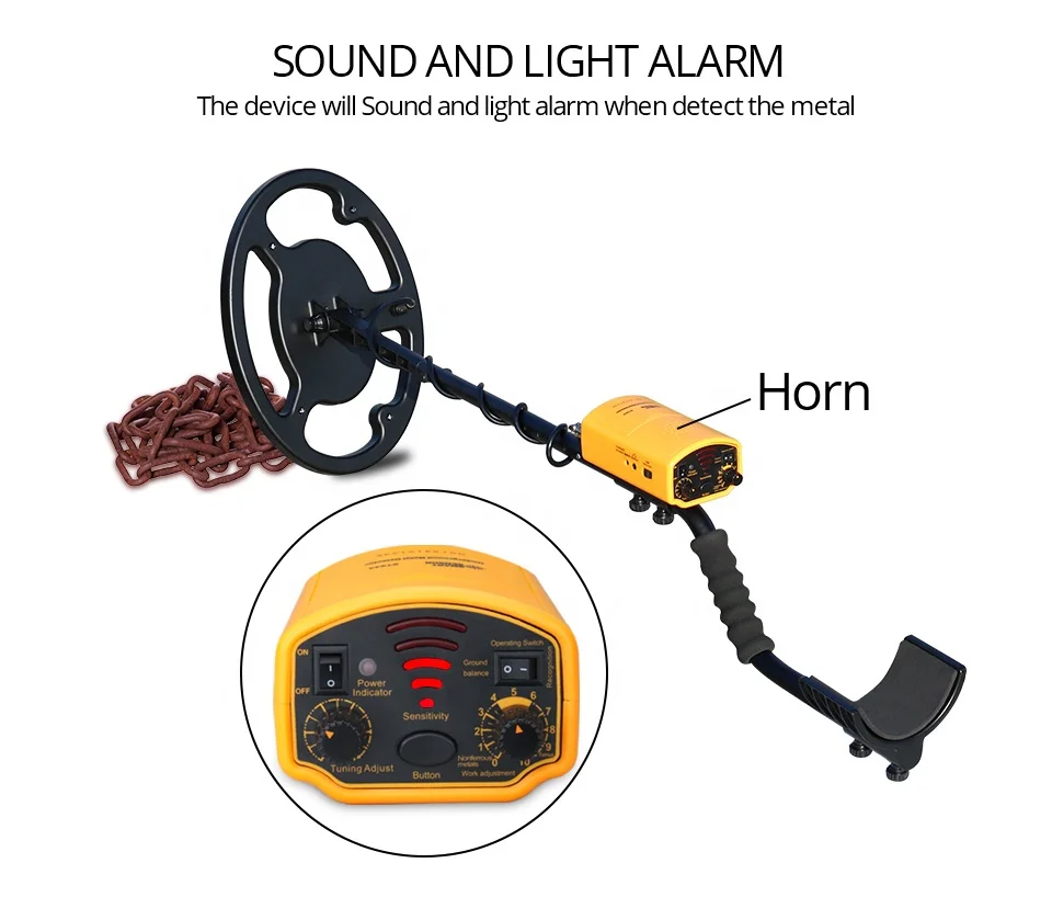 Waterproof Coil Depth 1.8m Scanner Finder Tool 1200mAh Battery Gold Digger Treasure Seeking Hunter Underground  Metal Detector