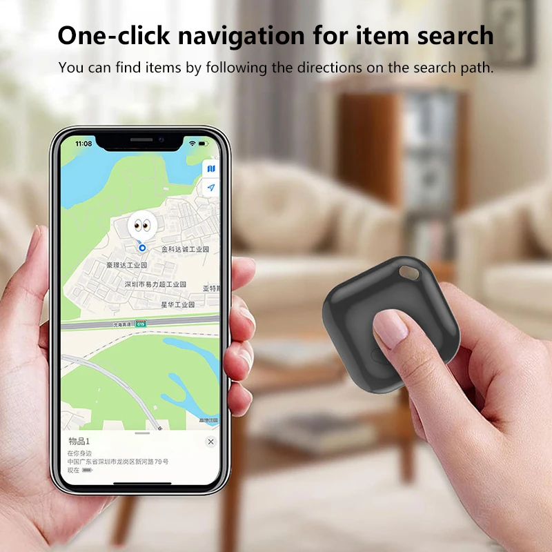Mini GPS Tracker Smart Tag Apple Android Dual System Find My Global Locator Pet Wallet Car Elderly Kids Anti Lost Finder