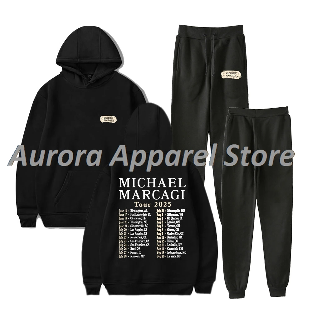 

Michael Marcagi 2025 Tour Merch Hoodies Jogger Pants Set Cosplay Women Men Streetwear Sweatshirts
