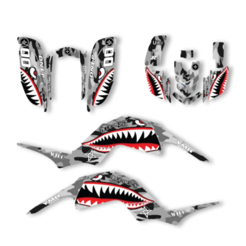 

DSMTECH Motorcycle Graphics Decals Stickers Kits For YAMAHA RAPTOR 660-RAPTOR 660 004