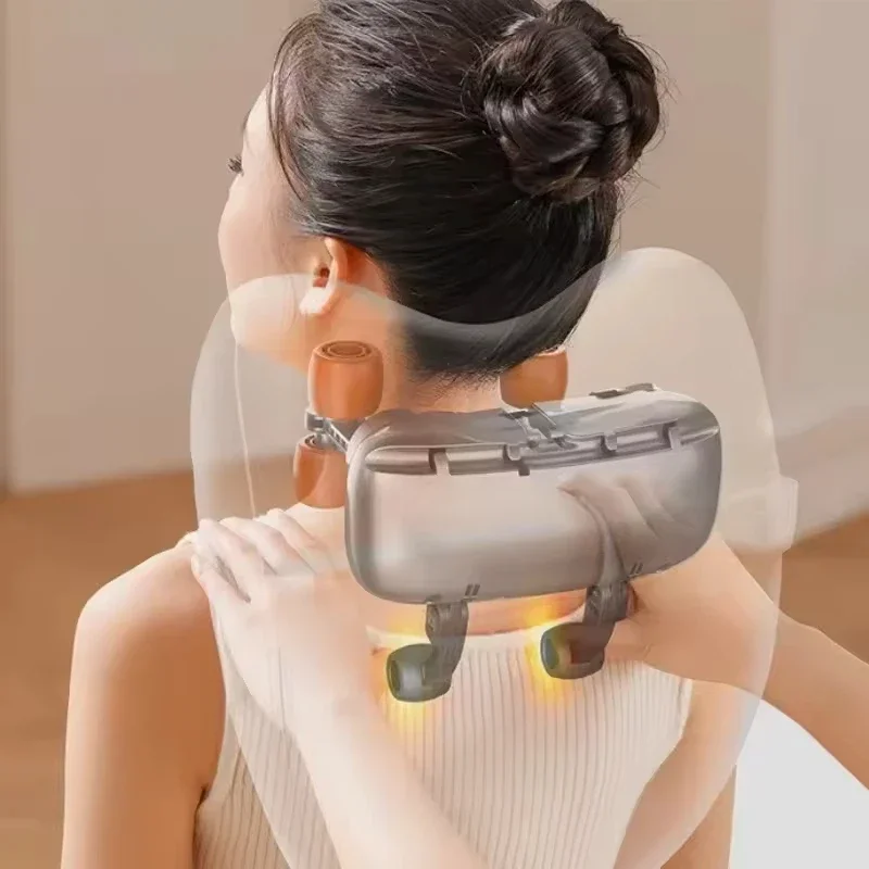 شبه منحرف وسادة تدليك كهربائية سيارة لاسلكية والمنزل مدلك التدفئة الخصر الرقبة الساق عنق الرحم شياتسو العجن