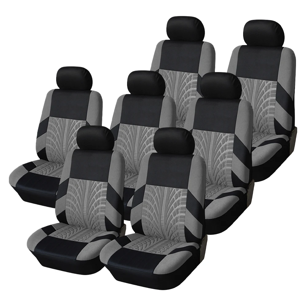 5/6/7PCS Independent Car Seat Covers Polyester Fabric Multiple Colors Available for Vehicle Interior Protection
