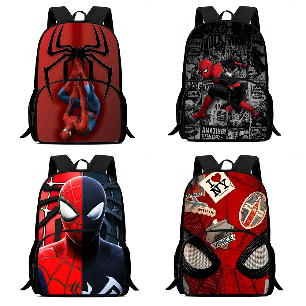 Cartoon Spiders-man Backpacks Boys and Girls Student Birthday Gift Child School Bags Large Capacity Camping Durable Rucksack