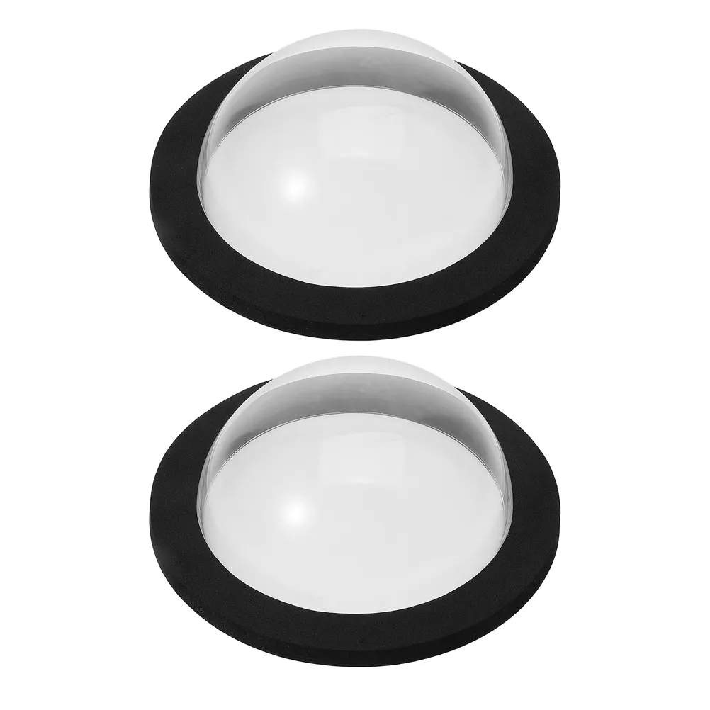 2Pcs Outdoor Fish Pond Cover Floating Acrylic Fish Dome for Garden Ponds Water Features Dog Fence Window Pet Eye Level Viewing
