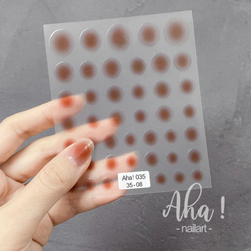 1pcs 3D Kawaii Dizzy Powder Blusher Nail Art Stickers Japanese Korean Styles Nail Decorations Decal DIY Press on Nails Accessory