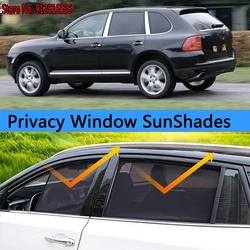 Side Sun Shade Shading Protection Window SunShades Sunshield Accseeories for Porsche Cayenne S Turbo 957 2003 - 2010 2006 2008