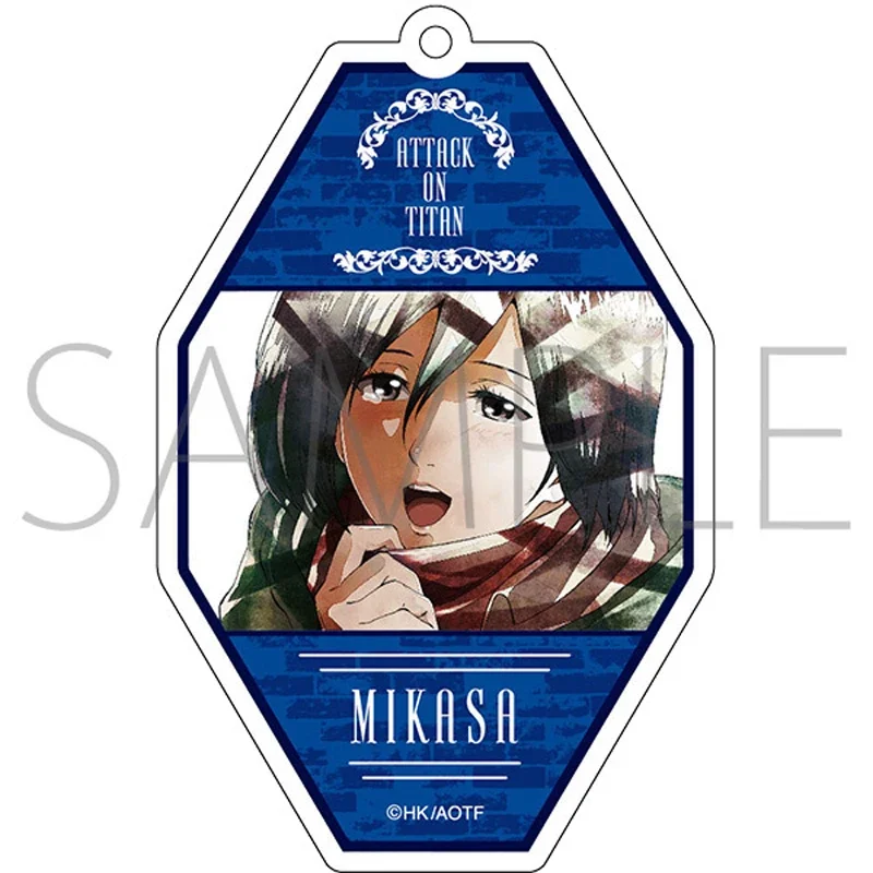 LLavero de Anime Erwin Armin Arlert, muñeco de Levi Mikasa Ackerman Eren Yeager, colgante de acrílico para regalo
