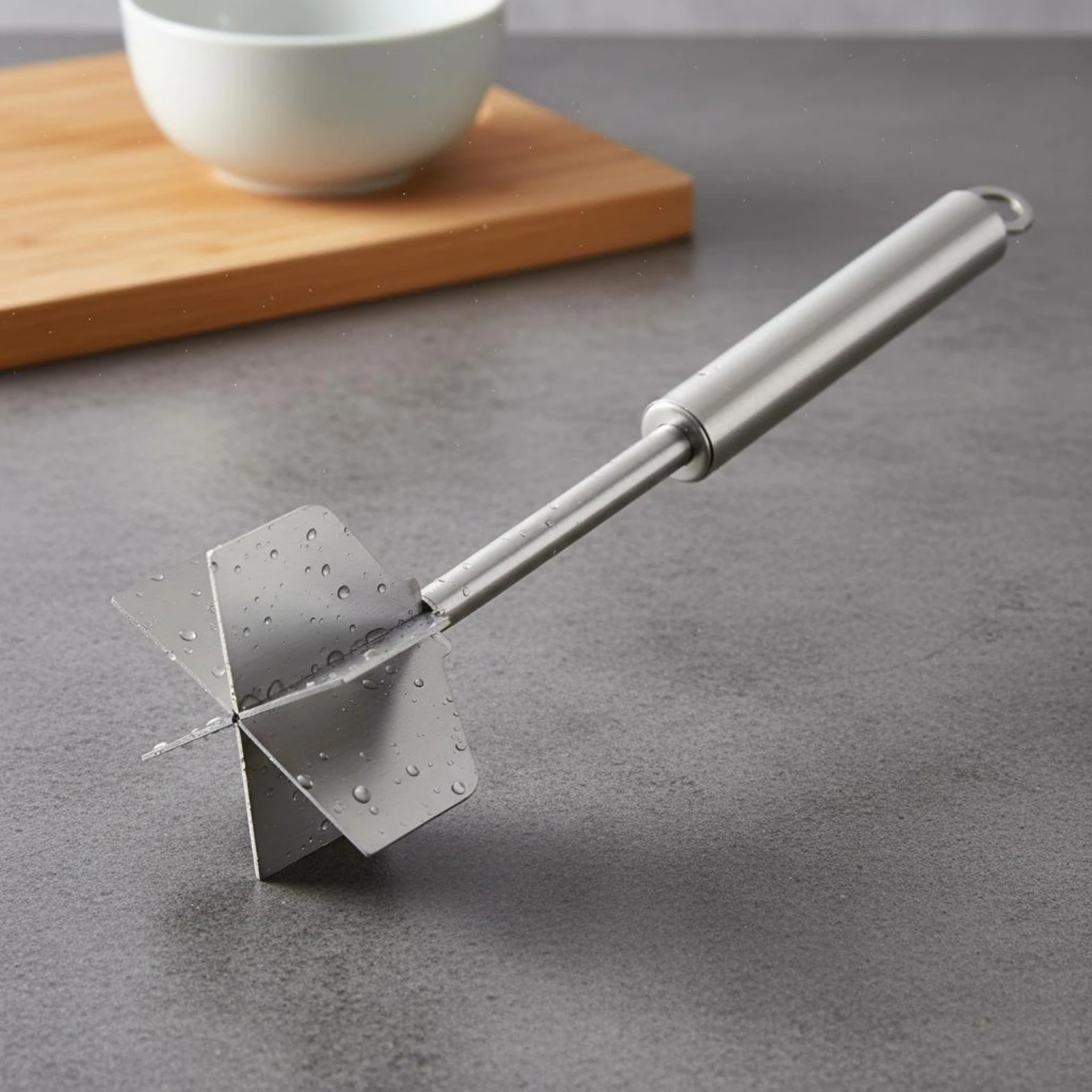 6 Blade Meat Chopper Multi-Purpose Stainless Steel Meat Chopper Potato Masher Sturdy Cooking Utensil Heavy Duty