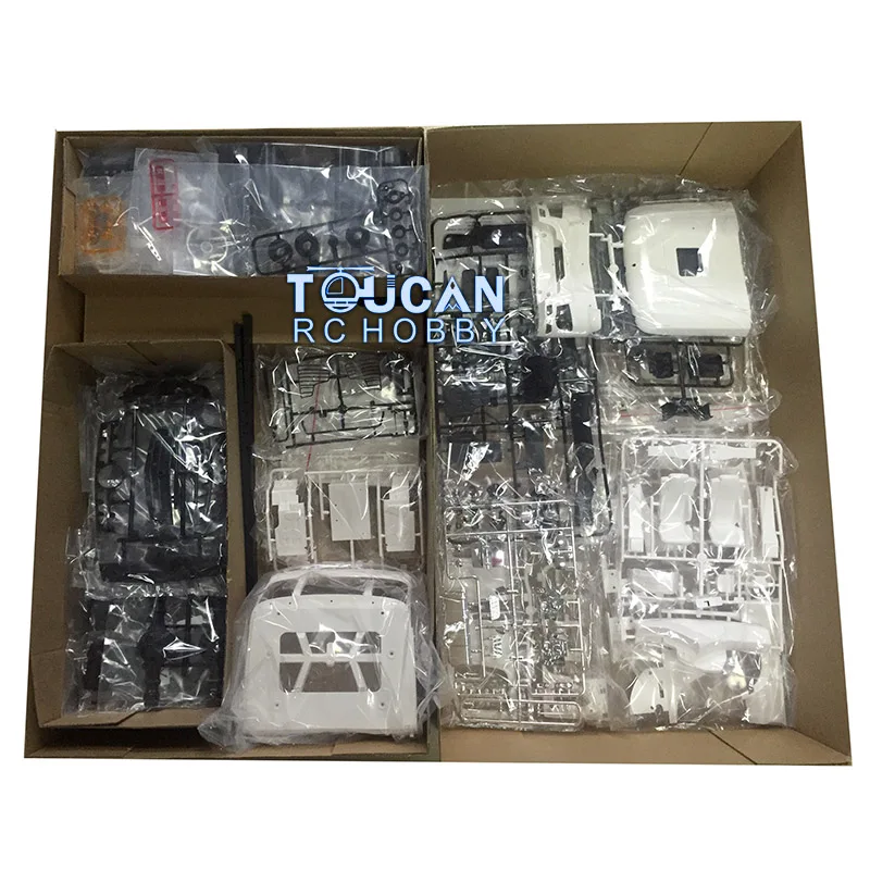 TOUCAN 1/14 RC Tractor Truck 6*4 Kit 35T Motor ESC Servo For Opened Doors Diy Model Car Toy Gift For Boys TH16853