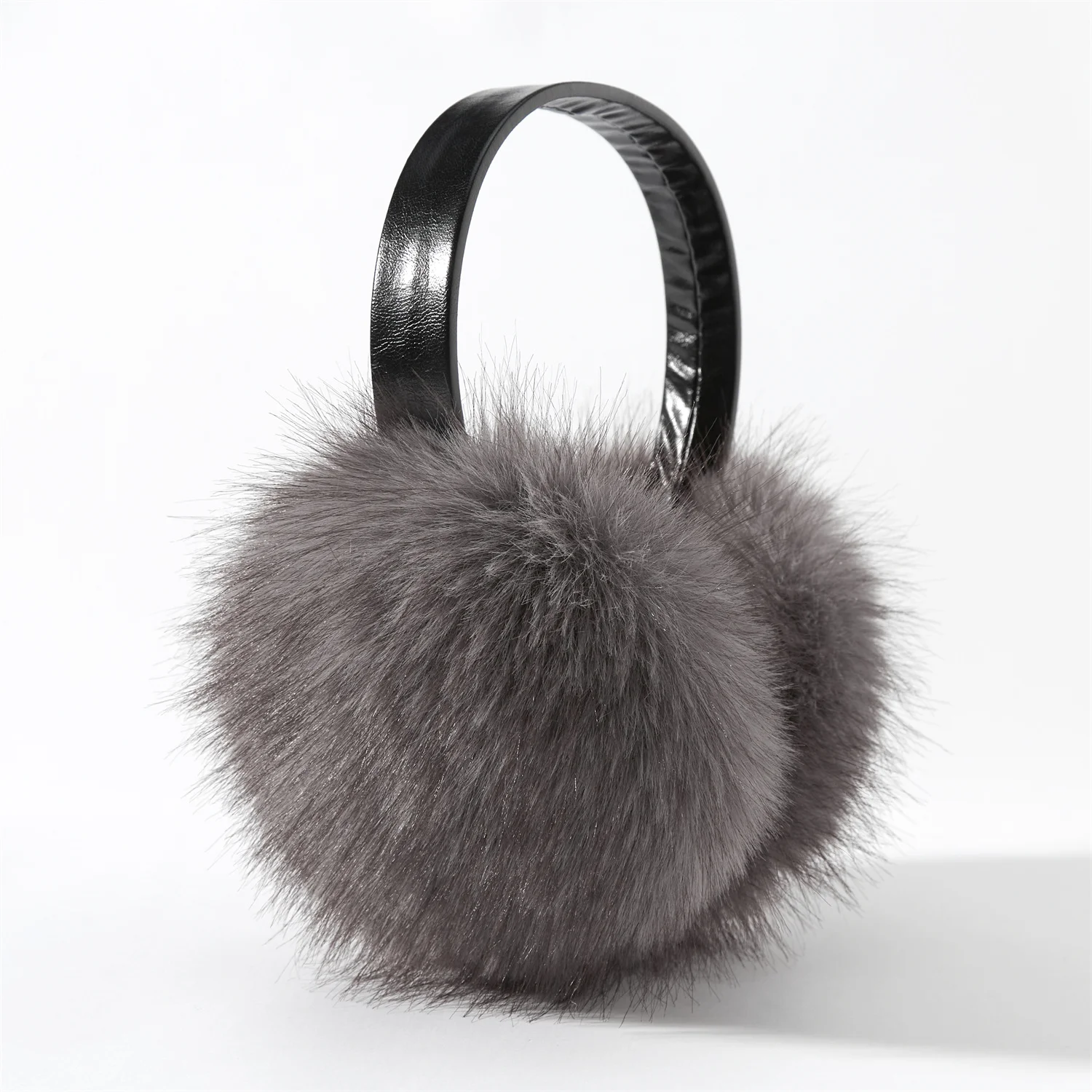 الفاخرة فو الثعلب الفراء غطاء للأذنين 2025 مبتكرة الرجعية الجلود عقال غطاء للأذنين الشتاء يندبروف الملحقات الدافئة #5