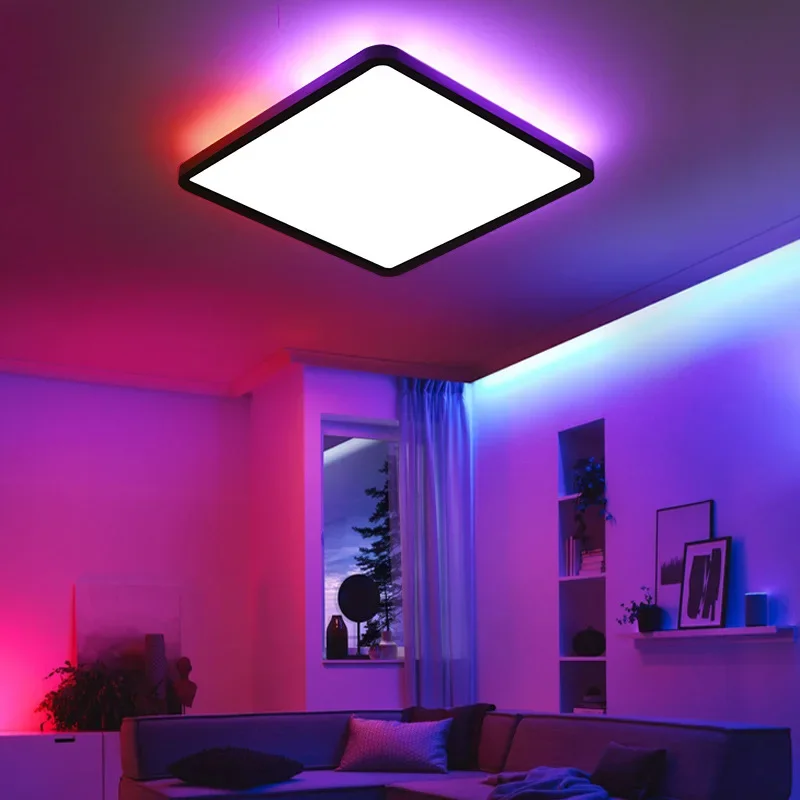 TUYA lampadario a soffitto lampade per la decorazione della stanza atmosfera moderna luci a Led RGB APP WIFI lampada intelligente per apparecchio di