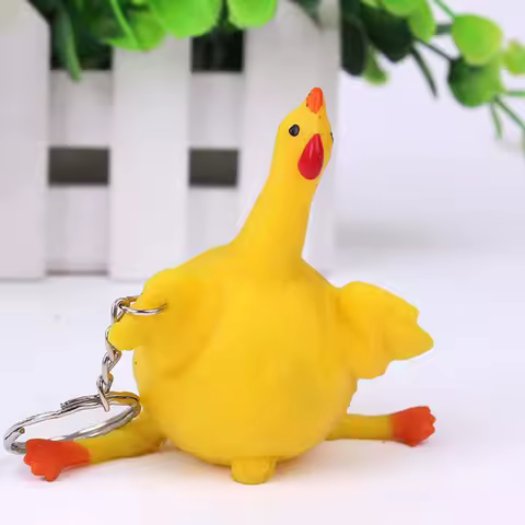 New Arrival Spoof vent Toys Lay eggs Chicken Hand squeeze Funny Toys Halloween Birthday Present