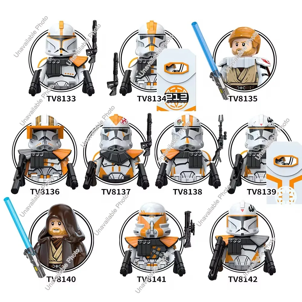 

Hot Toys New Movie Space Wars Mini Action Figures Movie 501 Clone Trooper Building Blocks TV6114 TV6115 TV6116 Gift Toys