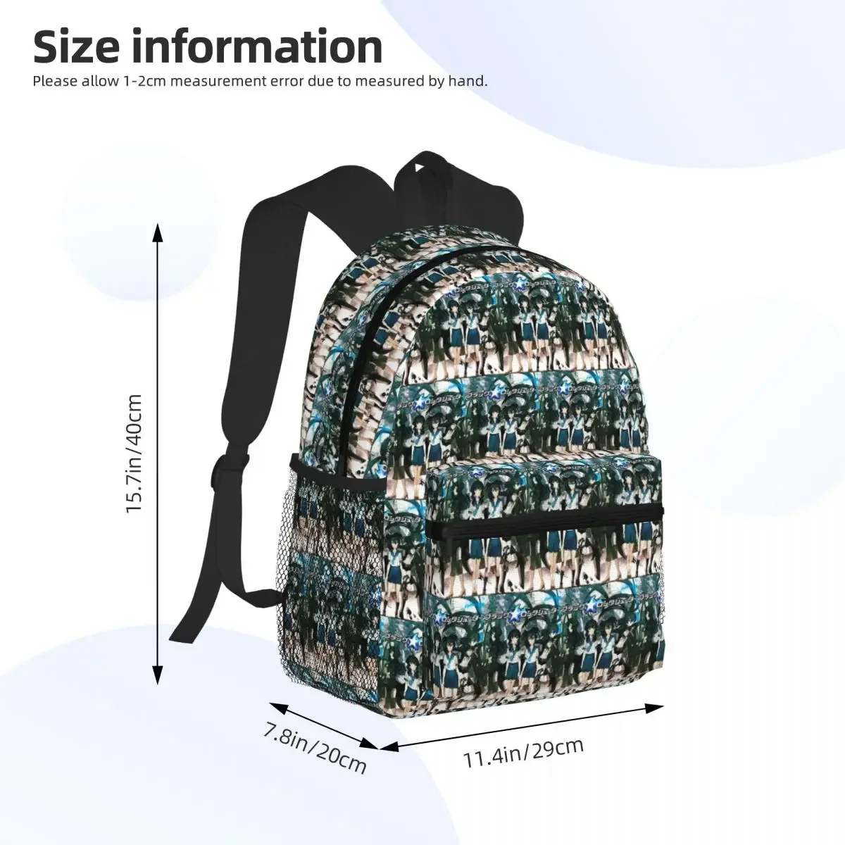 Black Rock Shooter Student Backpack School Bag Hiking Travel Daypack for Boys Girls Fashion Bookbag Shoulder Bags
