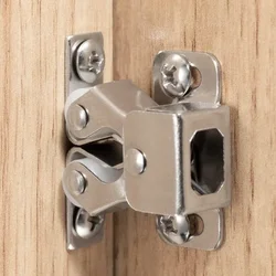 Furniture Door Stoppers Antique Copper Color Cupboard Cabinet Door Roller Latch Twin Double Catches with Striker and Free Screws