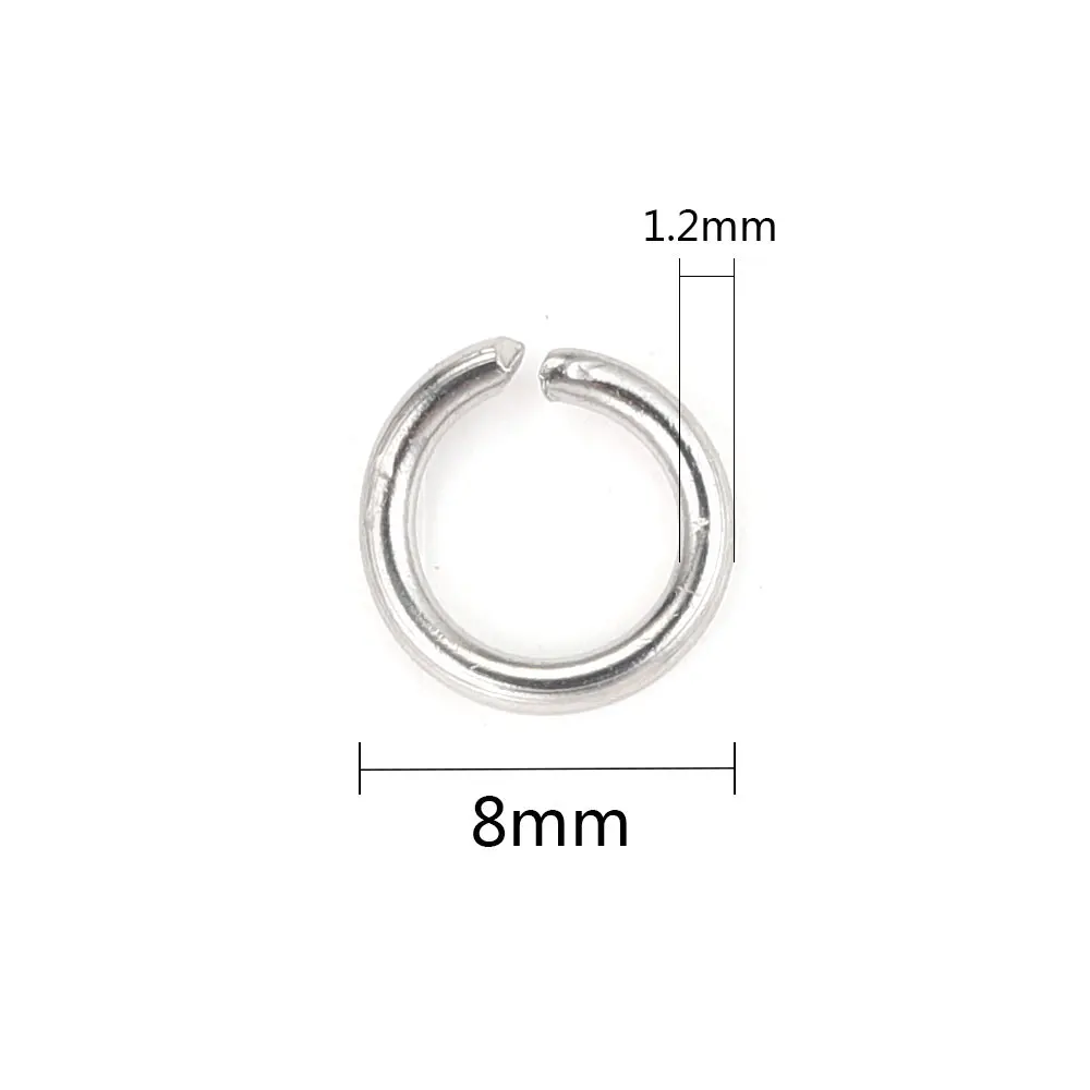 200 stücke Edelstahl Offene Binderinge Für Schmuck Machen Liefert DIY O-ring Anschlüsse Für Schmuck Materialien Teile Großhandel