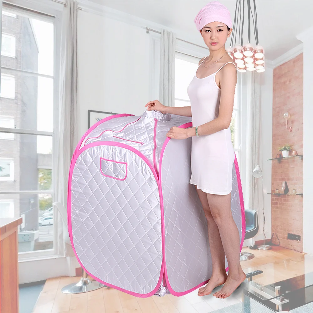 

Portable Folding Steam Sauna Cabin Generator SPA Room Tent Box without Steamer for One or Two People Relaxation Weight Loss Body