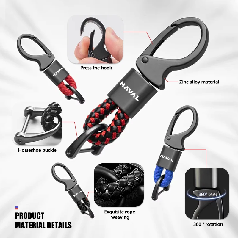 الفاخرة شعار السيارة كيرينغ مكافحة خسر المفاتيح شعار حلقة رئيسية ل Haval Jolion H1 H2S M6 H3 H4 H5 H7 H8 F5 #4