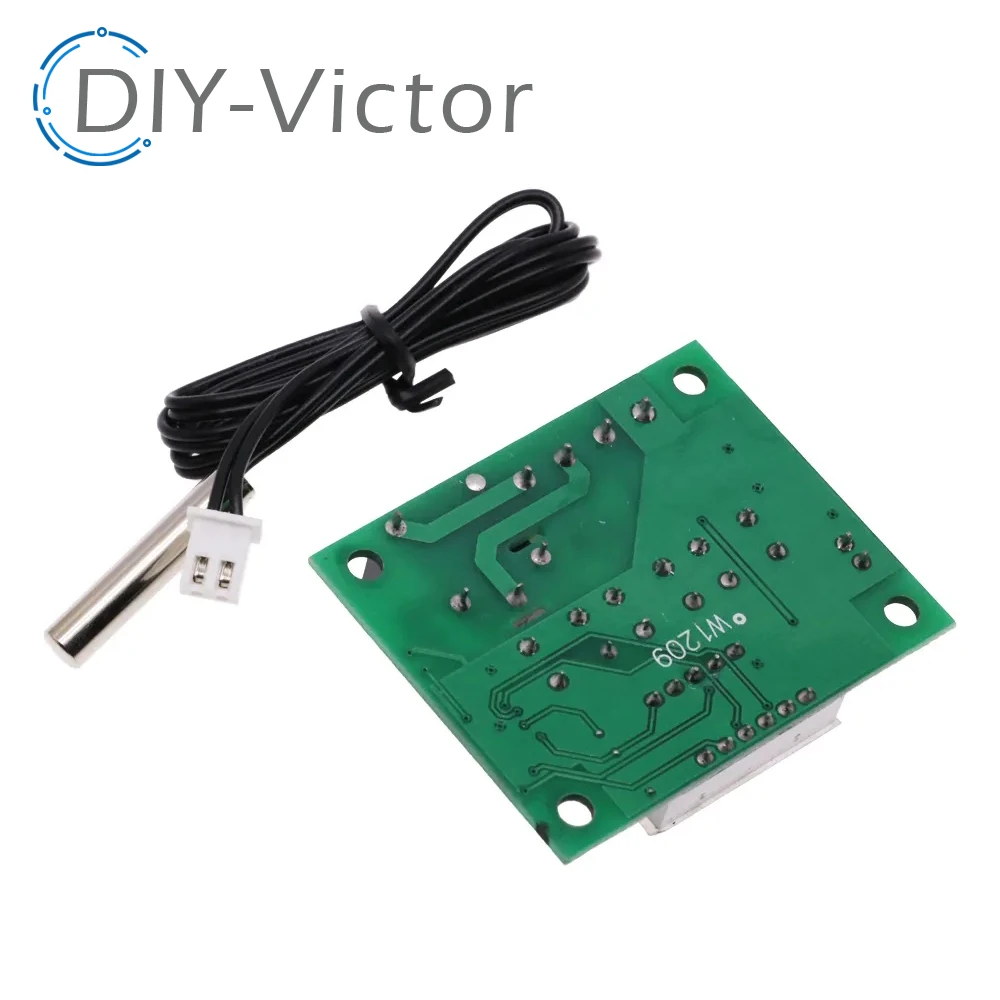 W1209 Blue/Red DC 12V digital temperature controllear thermostat temperature control thermostat switch plate W1209 case