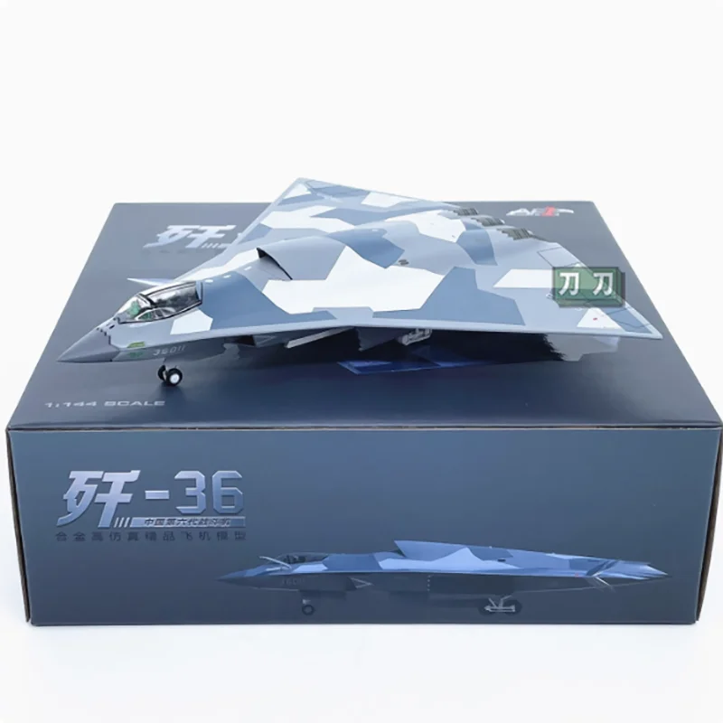 1:144 スケール中国空軍 J-36 J36 戦闘機航空機モデル合金完成した