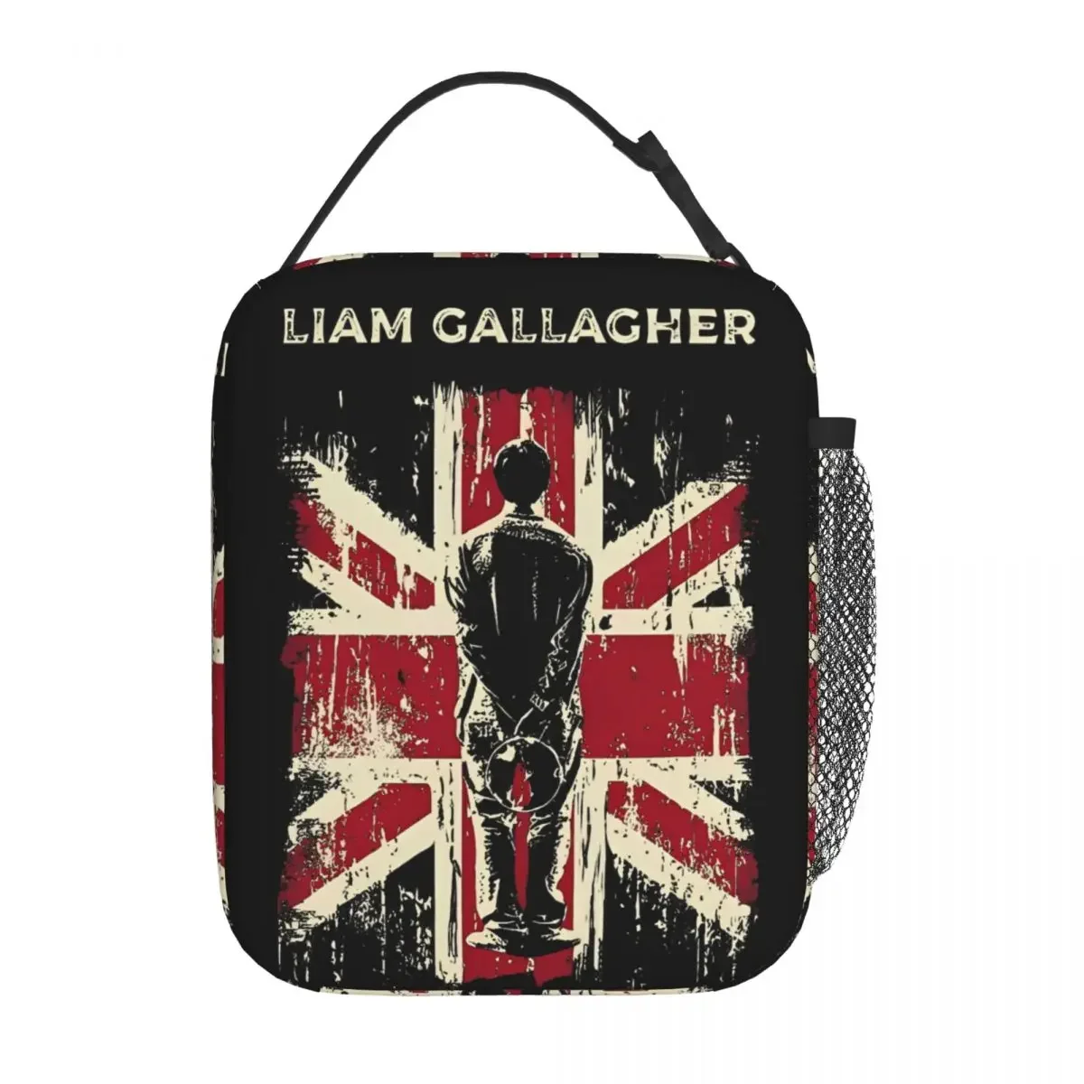 

Insulated Lunch Bag Vintage Liam Gallagher Band Singer Accessories Lunch Food Box Y2K Cooler Thermal Bento Box For School