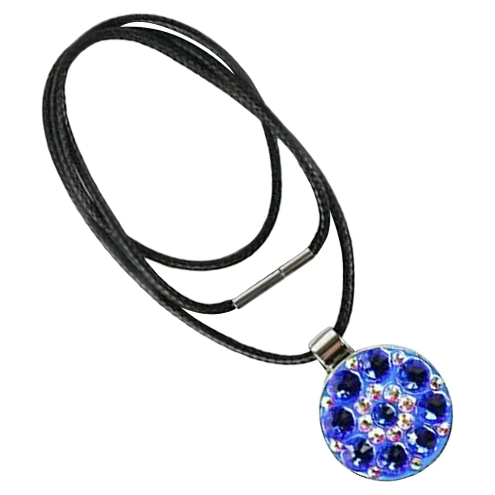 Golf Accessories Hat Clip Necklace Zinc Alloy Glass Crystal Delicate Wear-resistant Marker