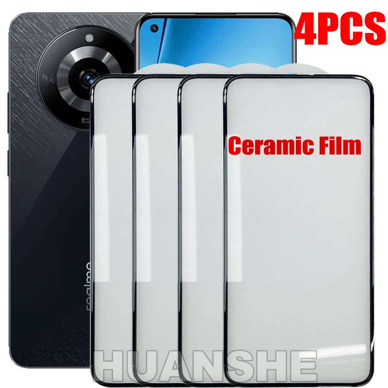 

4PCS Ceramic Film (Not-Glass) Screen Protector for Realme 11/10/9/8/7/7 Pro/9i/8i/7i, GT Neo 5 SE/3/2/2T/GT 2 Pro