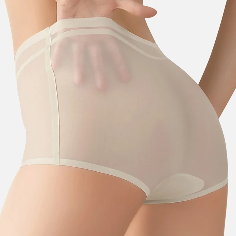 Seamless Solid Panties Women Sexy Ultra-thin Briefs Lingerie Transparent Invisible Underwear Quick Drying Breathable Underpants