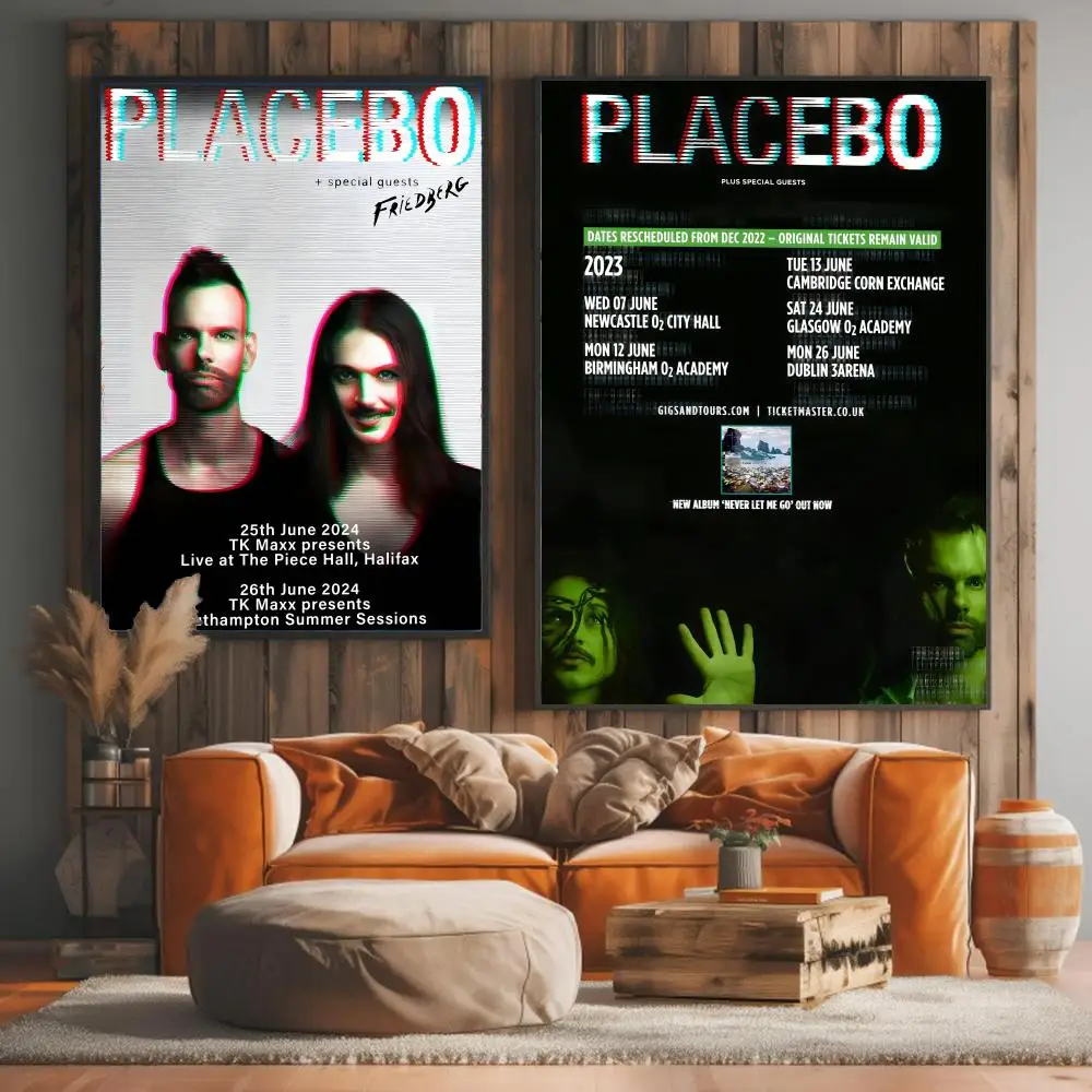 band P-Placebo-O Painting Calligraphy Artwork for Living Room Bedroom Office Home Decor