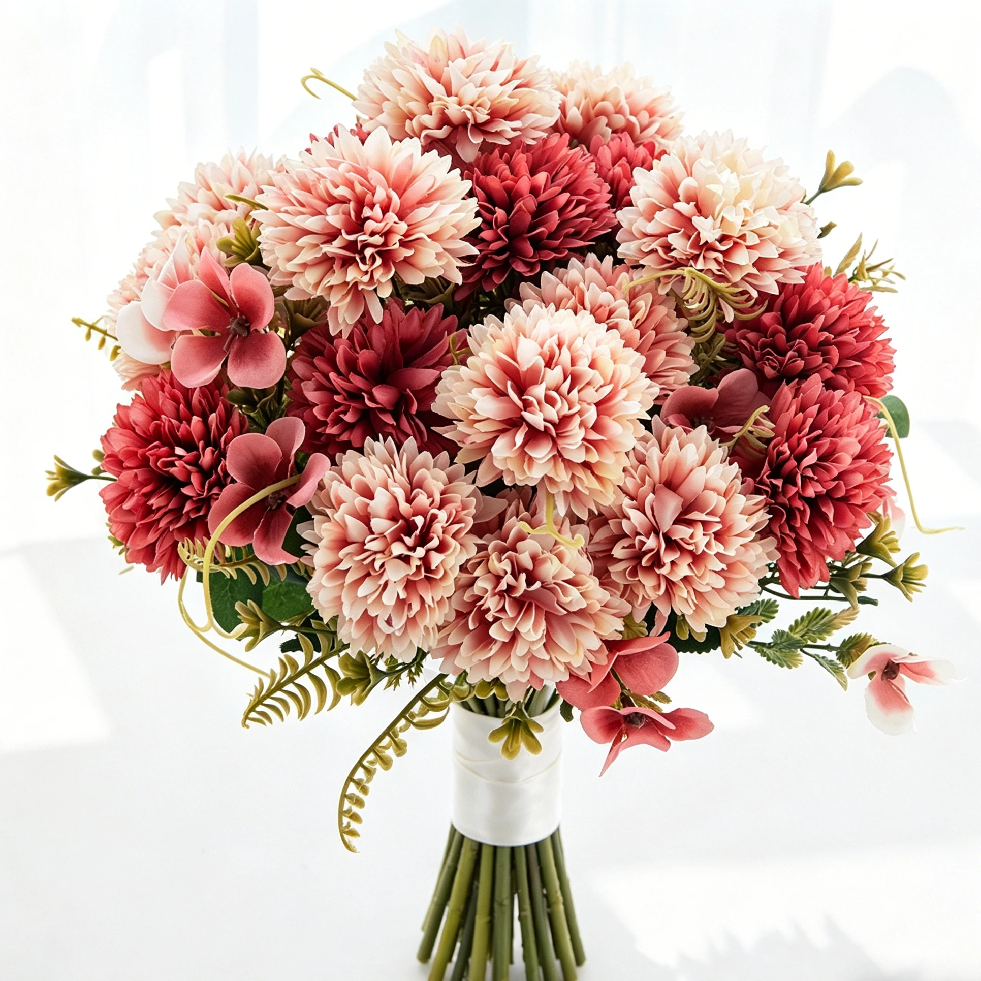 Artificial Flowers Silk Bunch Chrysanthemum Outdoor Garden Wedding Bouquets Home Rome Table garden Decora Mother's Day Diy Gifts