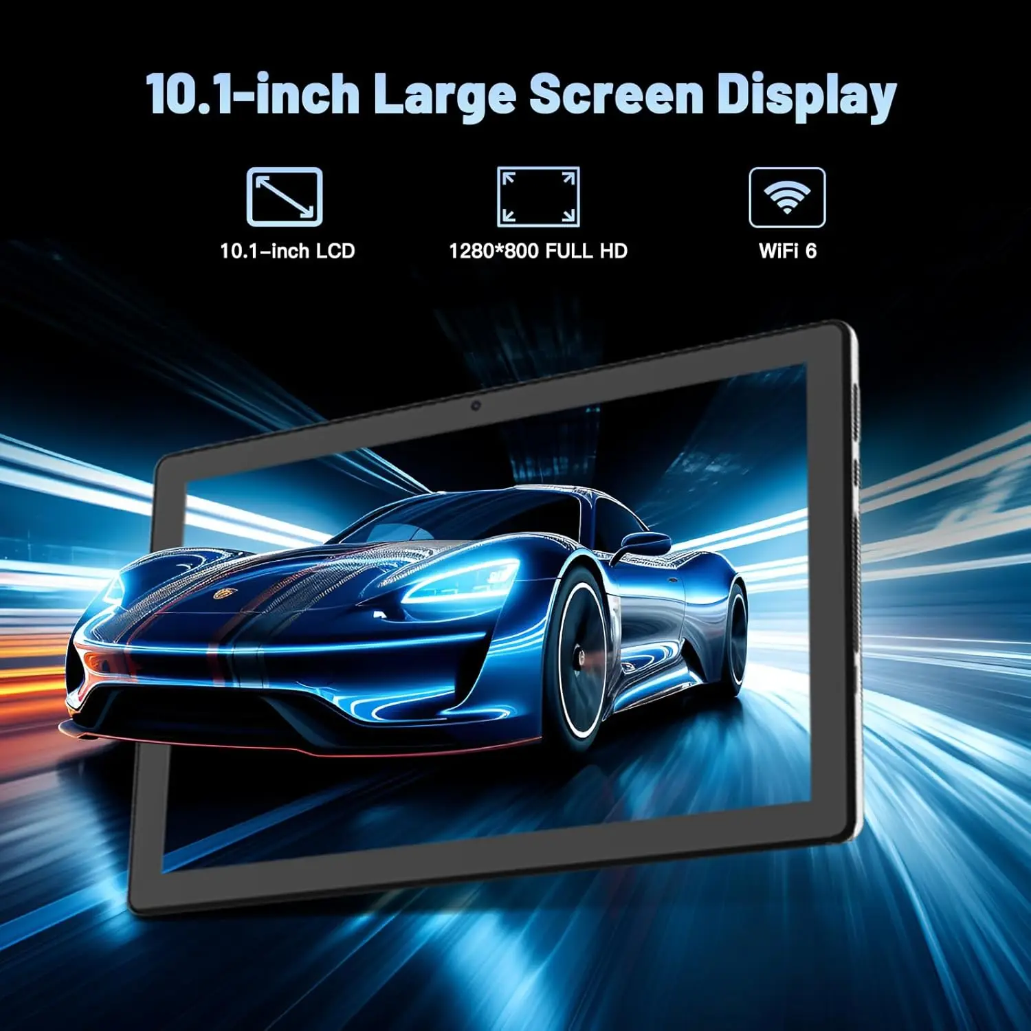 URAO C11 Tablet 10,1 pulgadas Android 14 Phablet 8GB RAM 64GB ROM (1TB TF) Widevine L1 HD Octa-Core 2,0 GHz WiFi 6 Bluetooth 5,0