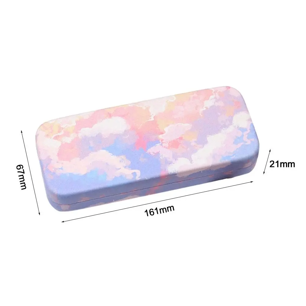 Multi-purpose Square Box Cute Colorful Romantic Clouds Glasses Storage Glasses Case Travel