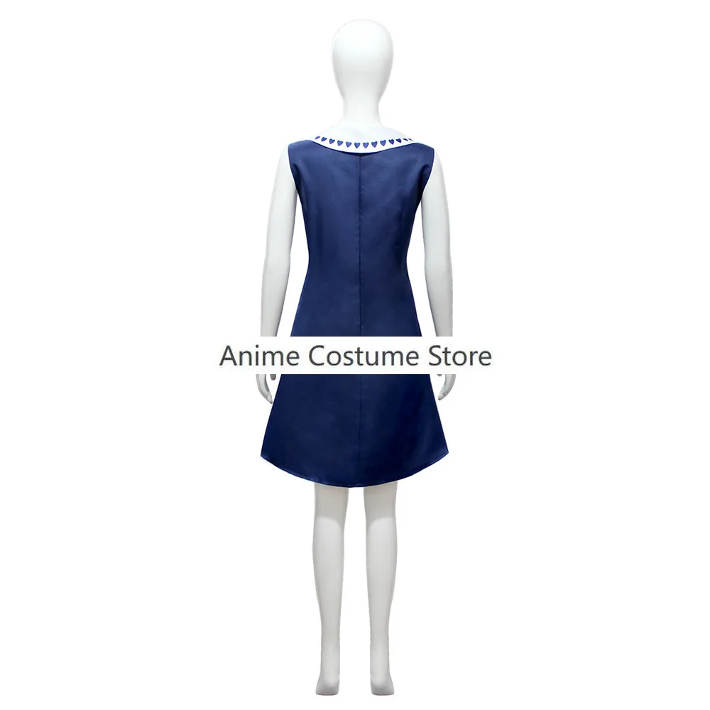 Anime Jujutsu Kaisen Orimoto Rika Cosplay Costume Cursed Queen Lovely Blue Sleeveless Dress Woman Sexy Kawaii Xmas Suit