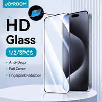 Joyroom 3/2/1pcs HD Glass Screen Protector For iPhone 16 15 14 13 Pro Max Full Screen Tempered Glass Protection For iPhone 16