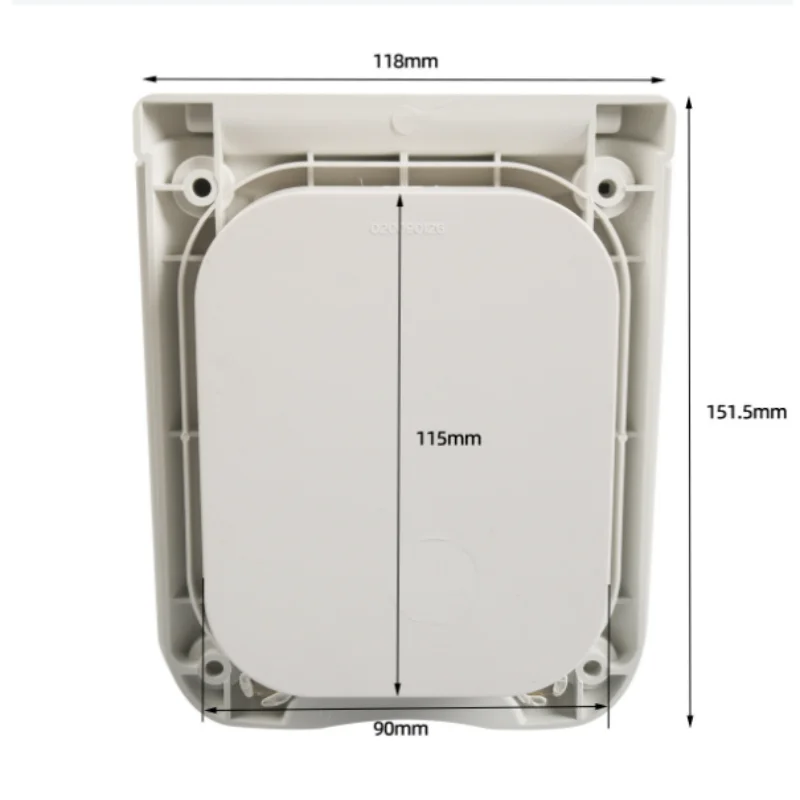 ISURE MARINE RV External Waterproof Power Socket Box White American European Camping Car Trailer Power Socket Box