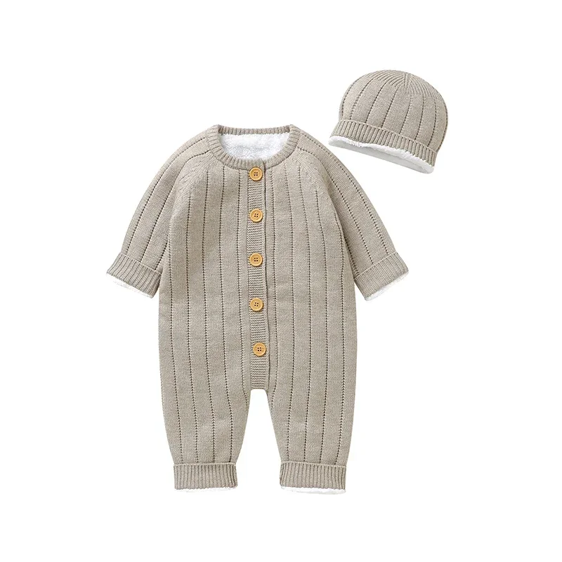 One Pieces Children Costumes Baby Girl Romper Long Sleeve Autumn & Winter Newborn Infant Kids Boys Warm Fleece Jumpsuits Clothes