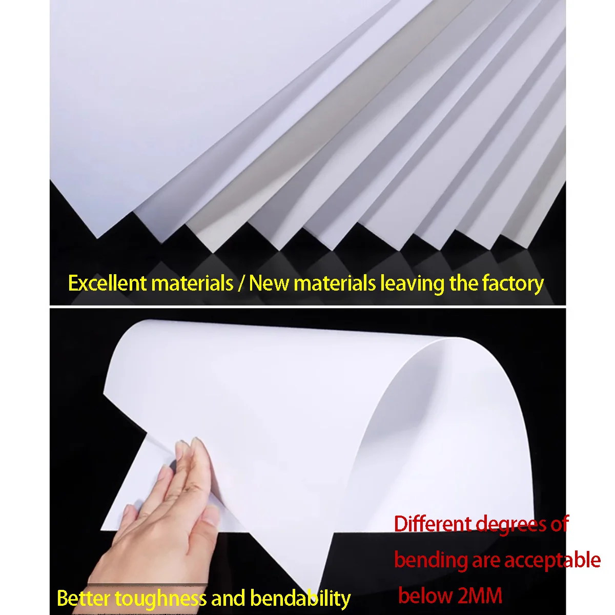 

White ABS Board Model Modification Board Thickness 0.5mm 0.8mm 1mm 1.5mm 2mm 3mm 4mm 5mm Customized DIY Hard Plastic Sheet