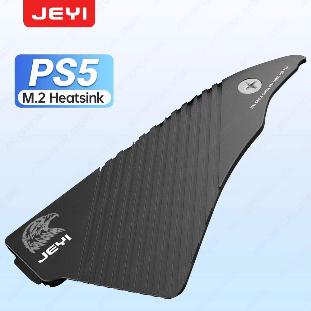 JEYI PS5 SSD Heatsink, Solid State Drive M.2 NVMe Heat Sink for Playstation 5 with Silicone Thermal Pad - Eagle