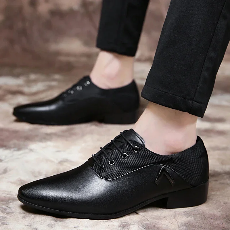 Fashion Slip on Men Dress Shoes Men Oxfords Fashion Business Dress Men Large Size 47 48 New Classic Men Formal Suits Footwears