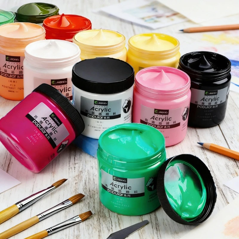 300ml Acrylic Pigment Waterproof Sunscreen Not Easy Fade for Wall Painting Graffiti Street Art DIY Handmade Creation