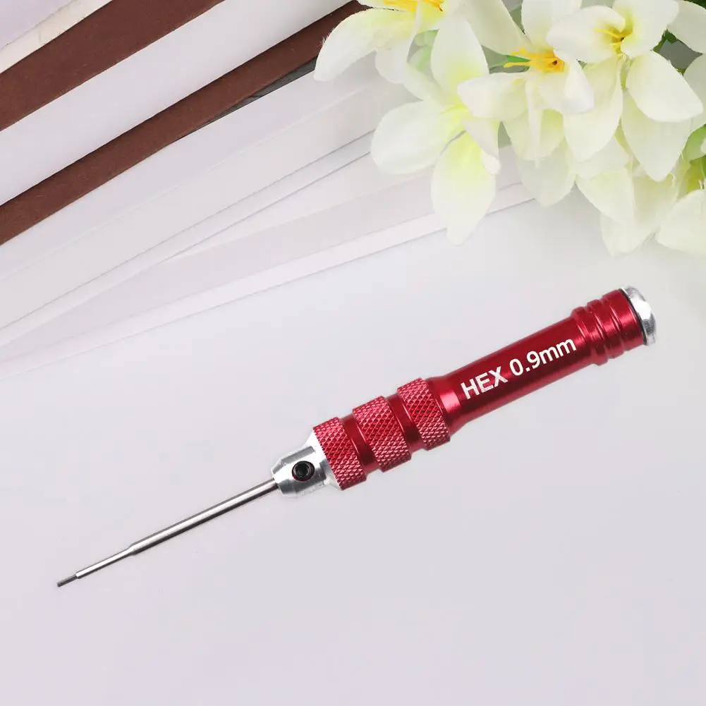 HSS Tools Hex screw driver set Red Handle 0.9 1.27 1.3 1.5mm screwdriver For Rc helicopter Rc toys FPV Racing Drone Cars Boat